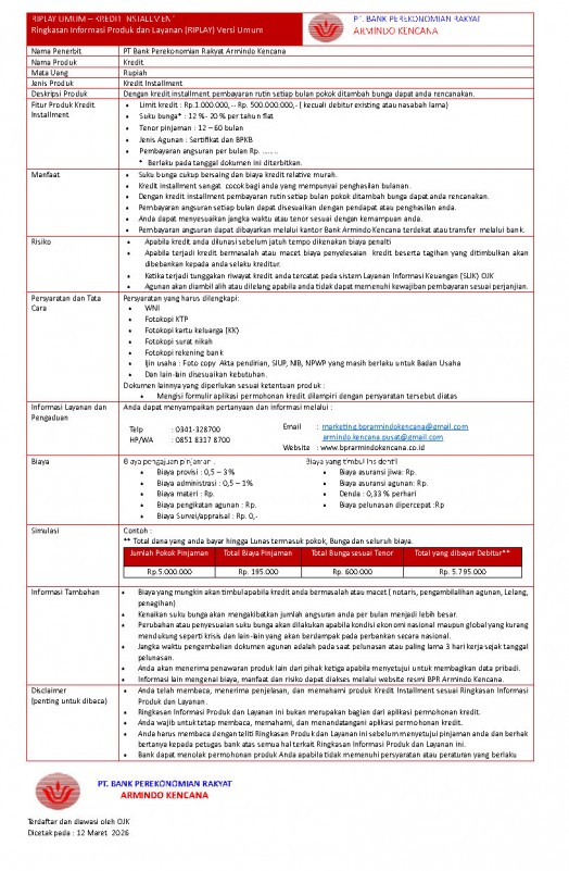 RIPLAY UMUM KREDIT FLAT